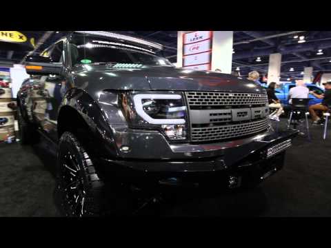 Spyder Auto Presents 2009-2014 Ford F150 Spyder Light Bar DRL Headlights at SEMA 2014