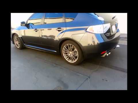 Tsudo 08-12 Impreza STI 11-13 WRX 5dr 3in Quad-Tip Catback Exhaust v3 Rev up and Launch!!!