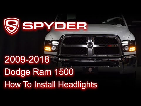 Spyder Auto Installation: 2009-2018 Dodge Ram 1500 Headlight