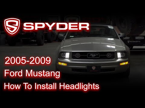 Spyder Auto Installation: 2005-2009 Ford Mustang Headlight