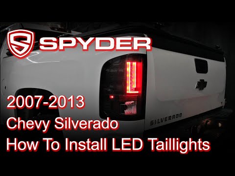 Spyder Auto How to Install: 2007-2013 Chevrolet Silverado LED Tail Light (ALT-YD-CS07V2-LED-BK)