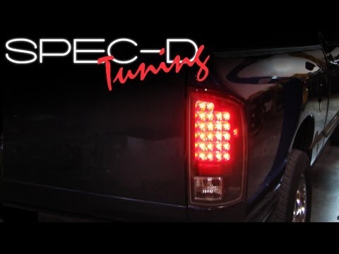 SPECDTUNING INSTALLATION VIDEO: 2002-2005 DODGE RAM LED TAIL LIGHTS