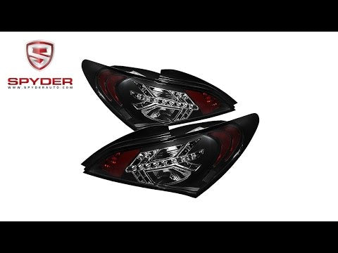 Spyder - Hyundai Genesis 10-12 2Dr LED Tail Lights - Black