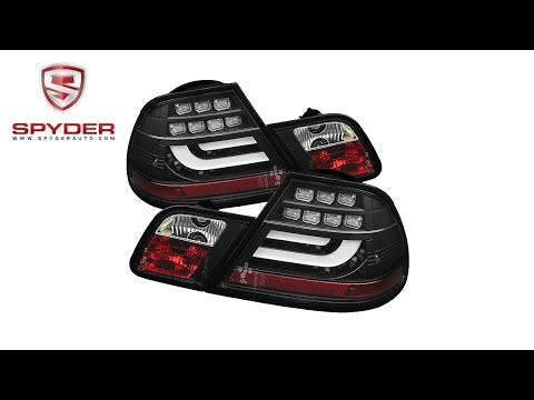 Spyder - BMW E46 00-03 2Dr Coupe Light Bar LED Tail Lights - Black