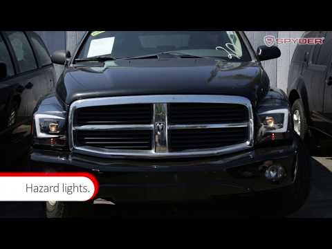 Spyder Auto Installation: 2004-06 Dodge Durango Lightbar Headlights