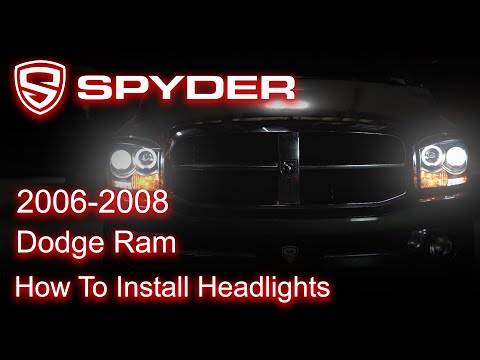 Spyder Auto Installation: 2006-2008 Dodge Ram - LED Headlights