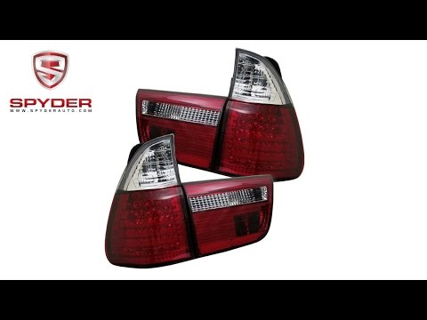 Spyder - BMW E53 X5 00-06 4PCS LED Tail Lights - Red Clear