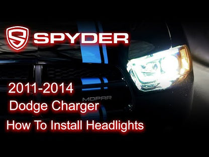 Spyder Auto Installation: 2011-2014 Dodge Charger "Black" - HEADLIGHTS