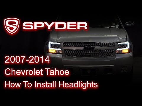 Spyder Auto Installation: 2007-2014 Chevy Tahoe Headlight