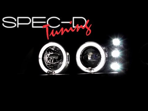 SPECDTUNING DEMO VIDEO: 2000-2005 CHEVY IMPALA HALO LED PROJECT HEADLIGHTS