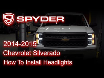 Spyder Auto Installation: 2014-2015 Chevrolet Silverado Headlights