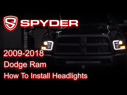 Spyder Auto Installation: 2009-2018 Dodge Ram Headlight