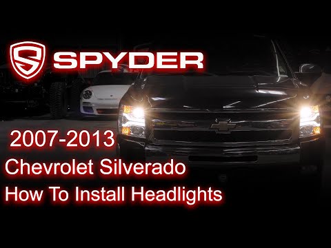 Spyder Auto Installation: 2007-2013 Chevrolet Silverado Headlights