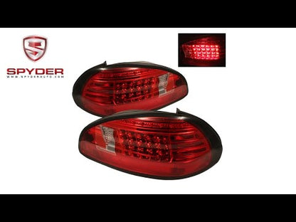 Spyder - Pontiac Grand Prix 97-03 LED Tail Lights - Red Clear