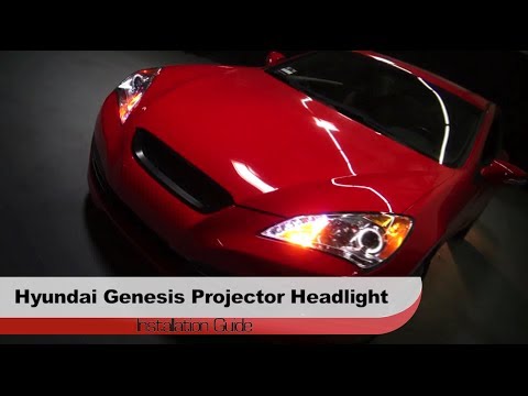 Spyder Auto Installation: 2010-12 Hyundai Genesis Halo LED DRL Projector Headlights