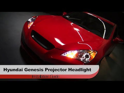 Spyder Auto Installation: 2010-12 Hyundai Genesis Halo LED DRL Projector Headlights