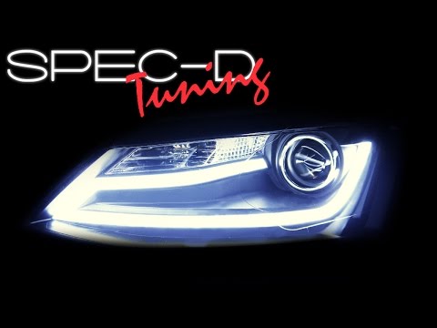 SPECDTUNING DEMO VIDEO: 2011-2014 VOLKSWAGEN JETTA MK6 LED PROJECTOR HEADLIGHTS