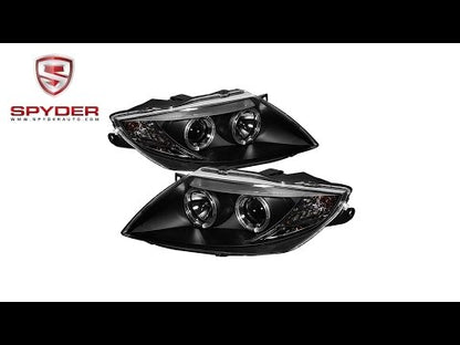 Spyder - BMW Z4 03-08 Projector Headlights - Xenon/HID Model - LED Halo - Black