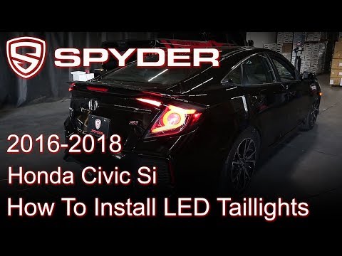 Spyder Auto Installation: 2016-18 Honda Civic Sedan Lightbar Taillights