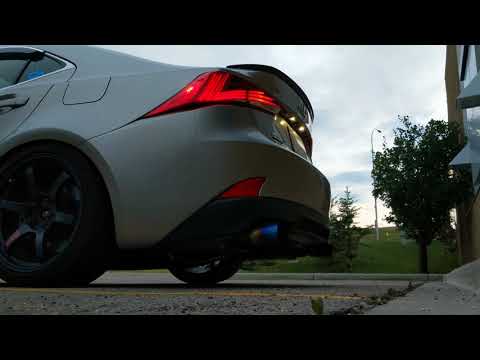 Lexus IS 350 Tsudo Catback Exhaust Revs