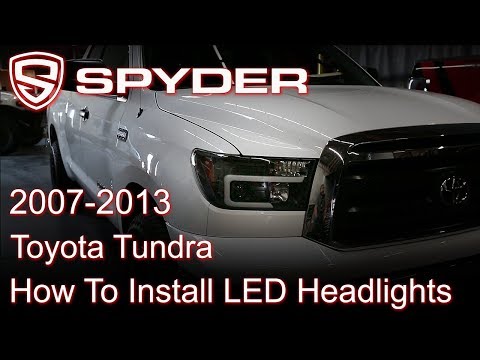 Spyder Auto Installation: 2007-2013 Toyota Tundra LED Lightbar Headlights