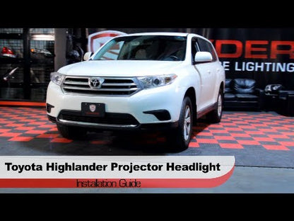 Spyder Auto Installation: 2011-13 Toyota Highlander 3D DRL Projector Headlights