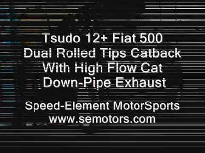 Tsudo performance 12+ Fiat Abarth SE turbo back exhaust system. Sound Clip W/ Drive By's