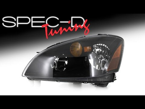 SPECDTUNING DEMO VIDEO: 2002-2004 NISSAN ALTIMA 4DR SEDAN CRYSTAL HEADLIGHTS