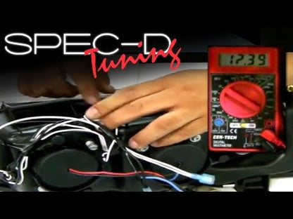 SPECDTUNING Installation Video: Halo LED Projector Headlights Wiring Installation