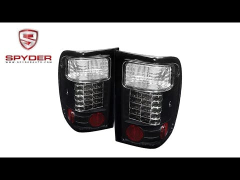 Spyder - Ford Ranger 01-05 LED Tail Lights - Black