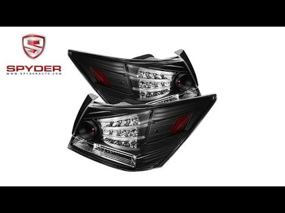 Spyder - Honda Accord 08-12 4DR LED Tail Lights - Black