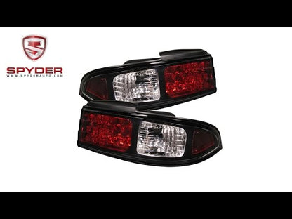 Spyder - Nissan 240SX 95-98 LED Tail Lights - Black