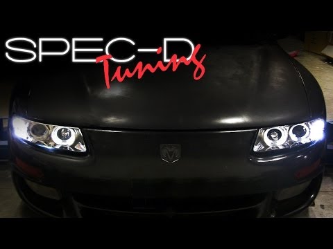 SPECDTUNING INSTALLATION VIDEO: 1997-2000 Dodge Avenger Projector Headlights