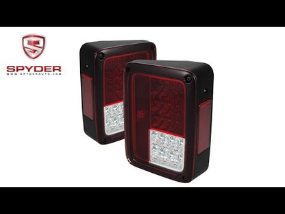 Spyder - Jeep Wrangler 07-14 LED Tail Lights - Red Clear