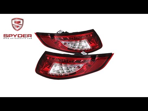 Spyder - Porsche 997 05-08 LED Tail Lights - Red Clear