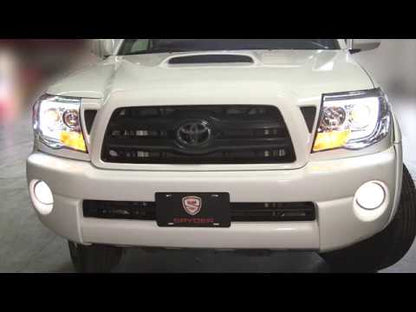 Spyder Auto How to Install: 2005-2007 Toyota Tacoma Headlight w/ LED Light Bar