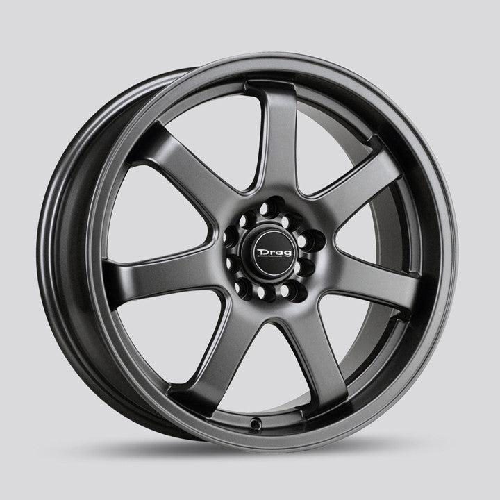 Drag Wheels Dr-35 17X7.5 5X100 5X114 Gunmetal 7-Spoke Rims