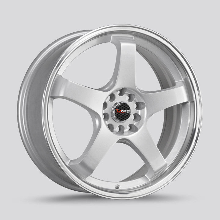 Drag Wheels Dr-63 17X7 5X100 5X114.3 Silver Et40 5 Spoke Rims