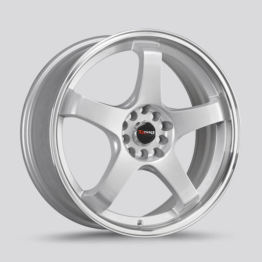 Drag Wheels Dr-63 18X8 5X100 5X114.3 Silver Et48 5 Spoke Rims