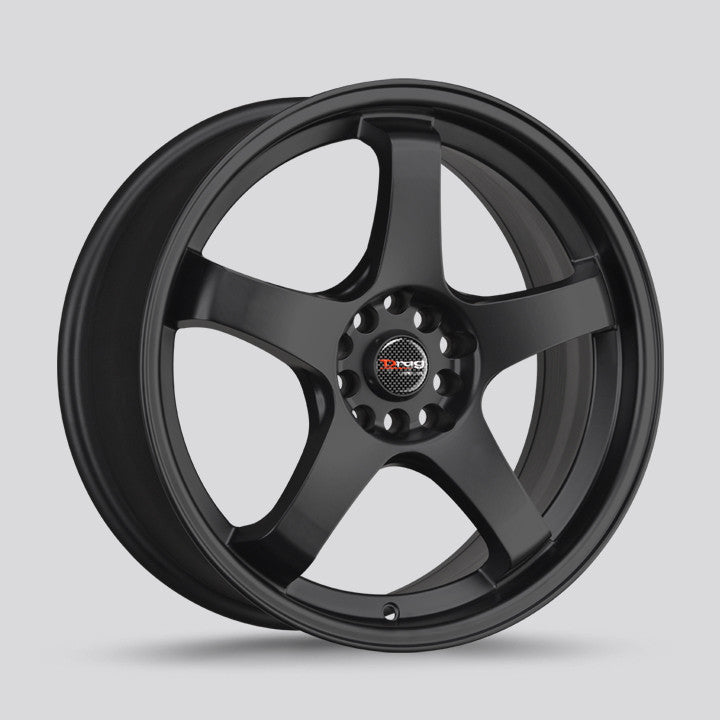 Drag Wheels Dr-63 17X7 5X100 5X114 Flat Black Et40 5 Spoke Rims