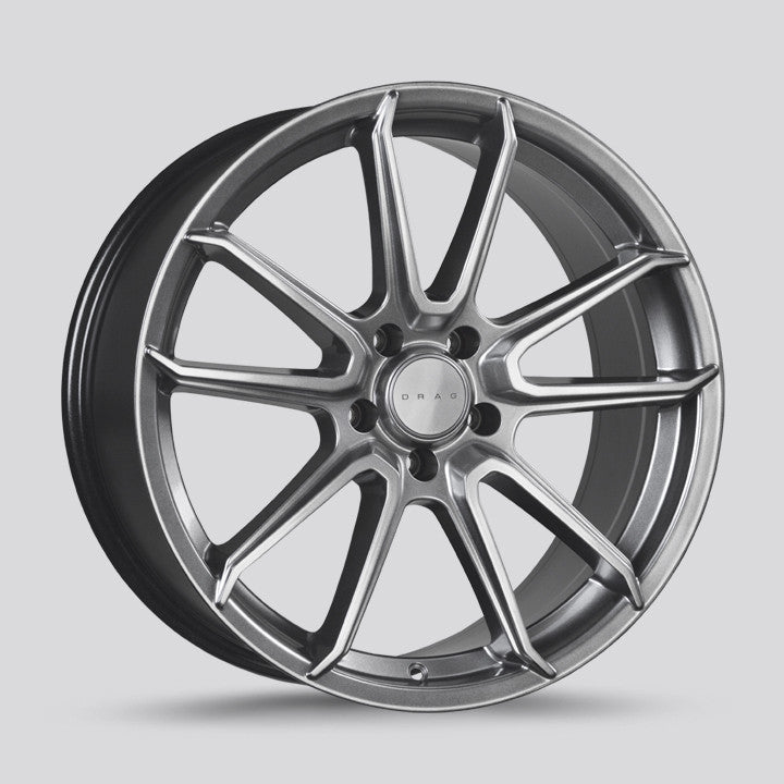 Drag DR-76 Wheels 20X9 5x114.3 ET30 Hyper Black Rims DR76209063073HB1