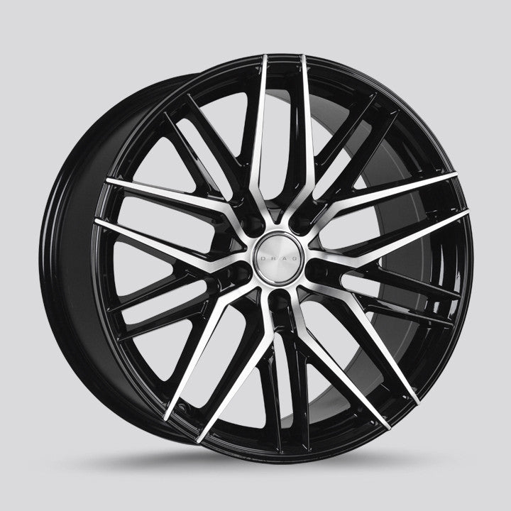 Drag DR-77 Wheels 17X7.5 5x114.3 Gloss Black Machined Face Rims DR771775064073GBM