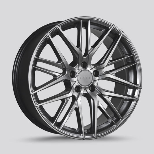 Drag DR-77 Wheels 18X8 5x120 Hyper Black Rims DR77188234072HB1