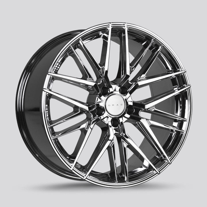 Drag DR-77 Wheels 18X8 5x114.3 Virtual Chrome Rims DR77188064073VC