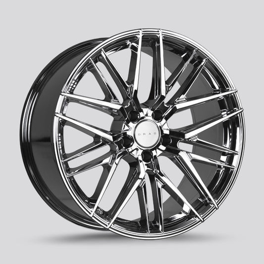 Drag DR-77 Wheels 17X7.5 5x120 Virtual Chrome Rims DR771775234072VC