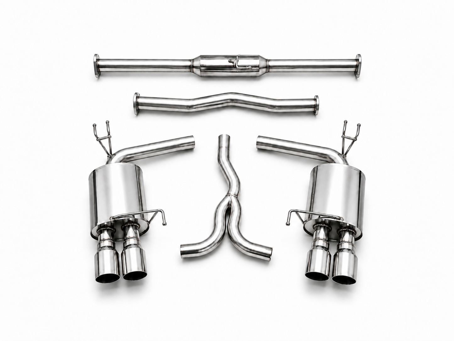 Tsudo Quad Tip Catback Exhaust Acura TL 3.5L FWD 2009-2014