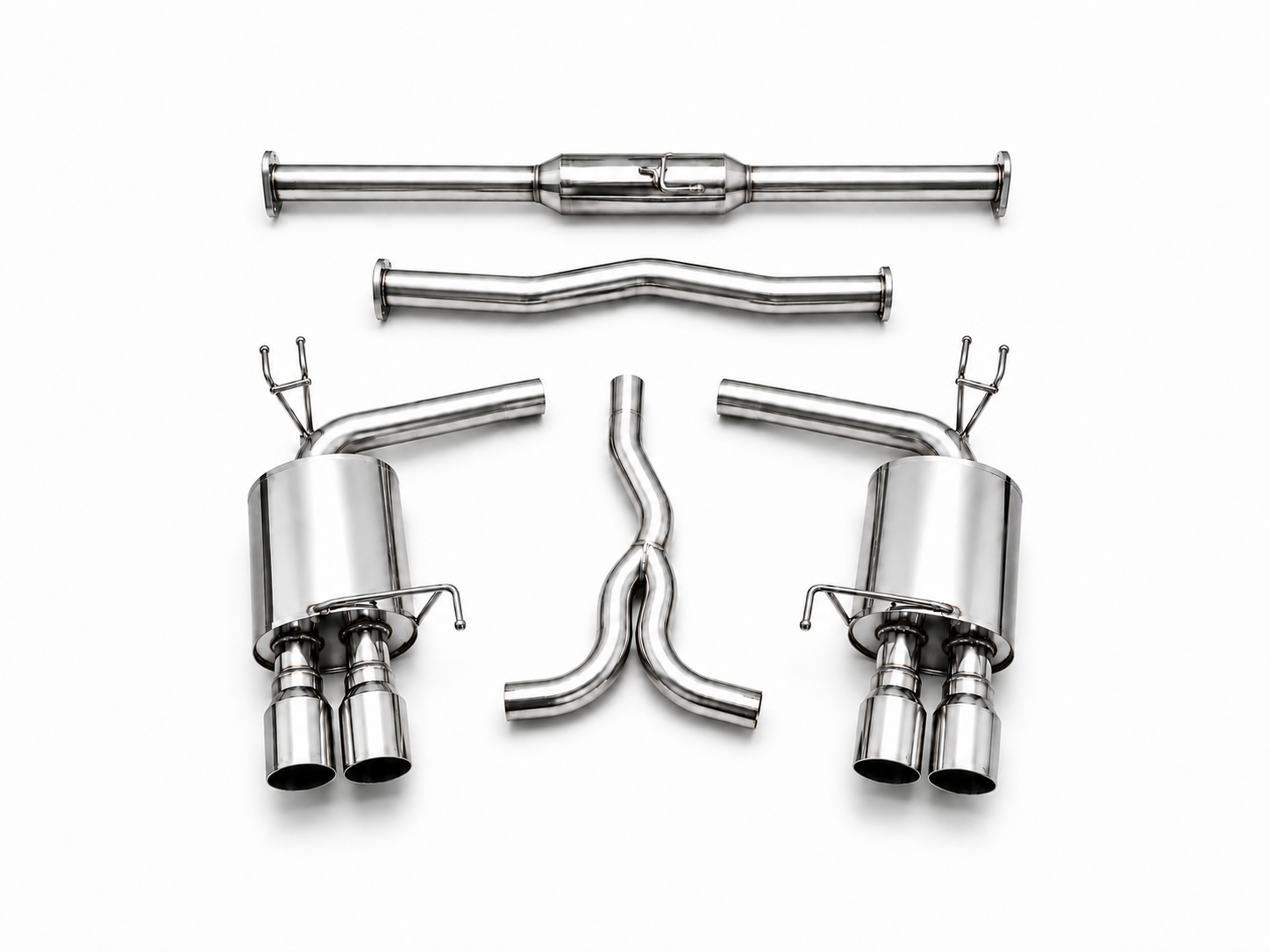 Tsudo Quad Tip Catback Exhaust Acura TL 3.5L FWD 2009-2014