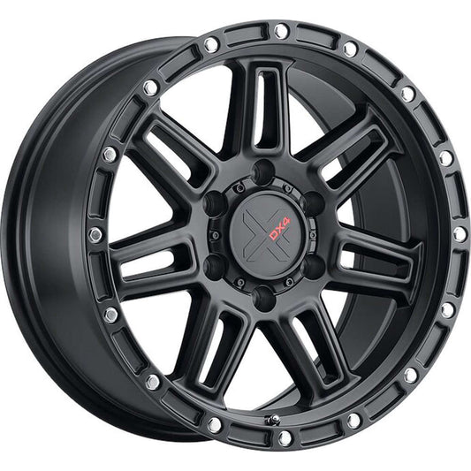 DX4 Rebel 16X8 wheels 5x127 Flat Black Full Painted ET0