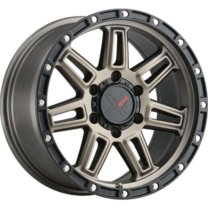 DX4 Rebel 16X8 wheels 6x114.3 Matte Bronze/ Blk Ring ET0