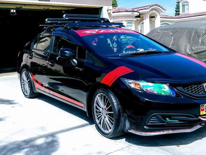 Drag dr71 18x8 installed on civic 2013